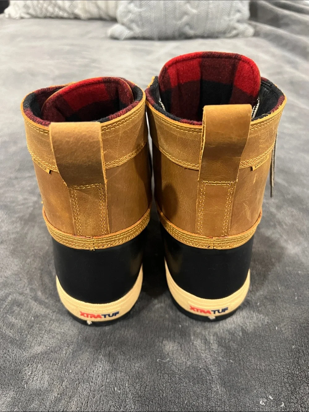 Size 11 Xtra Tuf Men’s Brown and Black Ankle Boots